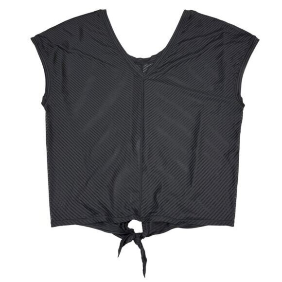 LULULEMON Ahead By Miles Short Sleeve Sz 6 Black - Picture 4 of 6